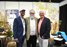 Sahid Nahim, David Kaplan, and Bert van Seven of Above all Flowers and New Bloom Solutions. This year exhibiting for the first time at the IFTF.